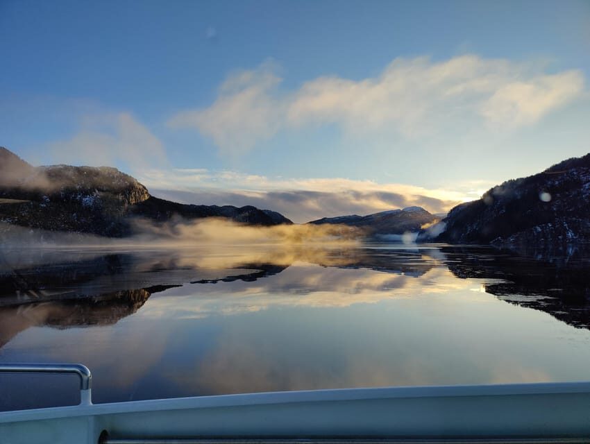 From Bergen: The Original Fjord Cruise to Mostraumen - The waterfall close-up and Mostraumen’s “real fjord water”
