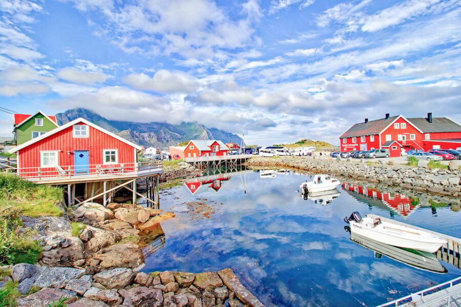 From Svolvær: Reine & Å Lofoten West Island Full Day Tour - Skagsanden Beach plus Flakstad Church: sand patterns and a tidy history stop