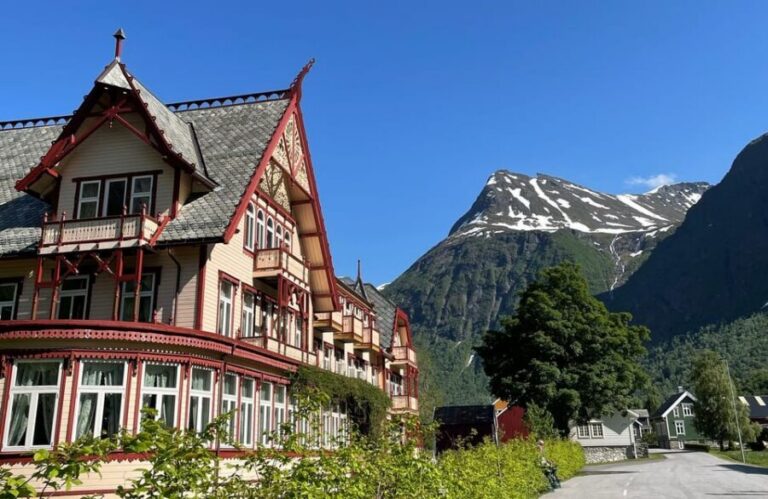 Hjørundfjord Fjord Cruise roundtrip from Ålesund - On the water with the Sunnmøre Alps backdrop