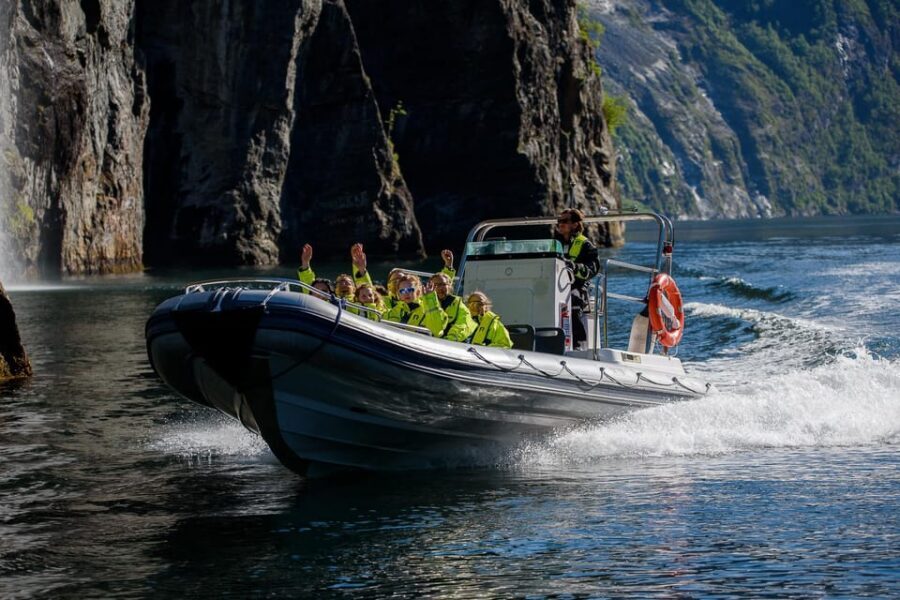 RIB Geiranger - Fjordsafari - Maråkvegen 35 and Geiranger Brygge: Start Smart at the Boathouse