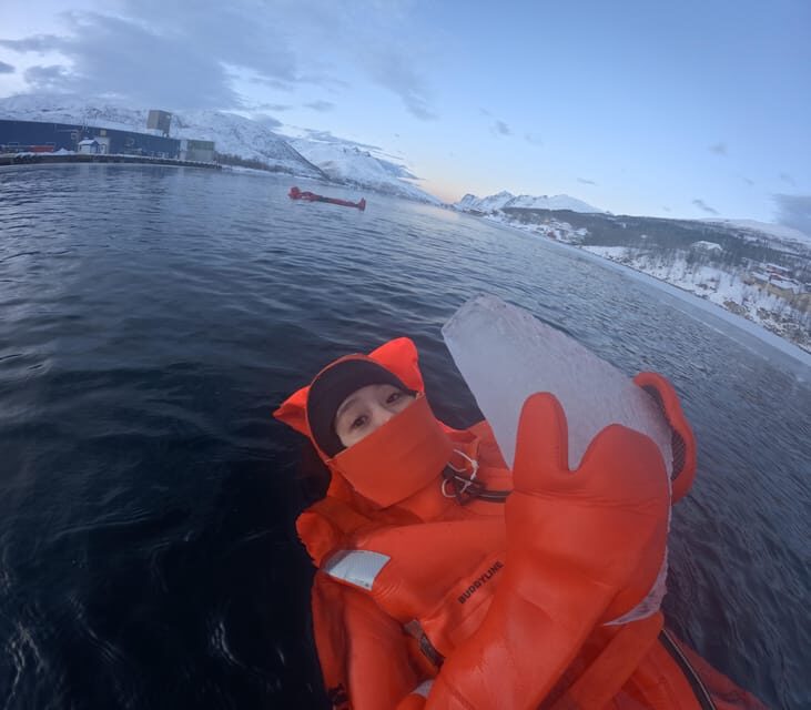 Tromsø: Arctic Fjord Floating in Survival Suit - From Magic Ice Bar Tromsø to Kaldfjord: how the 3.5 hours flow