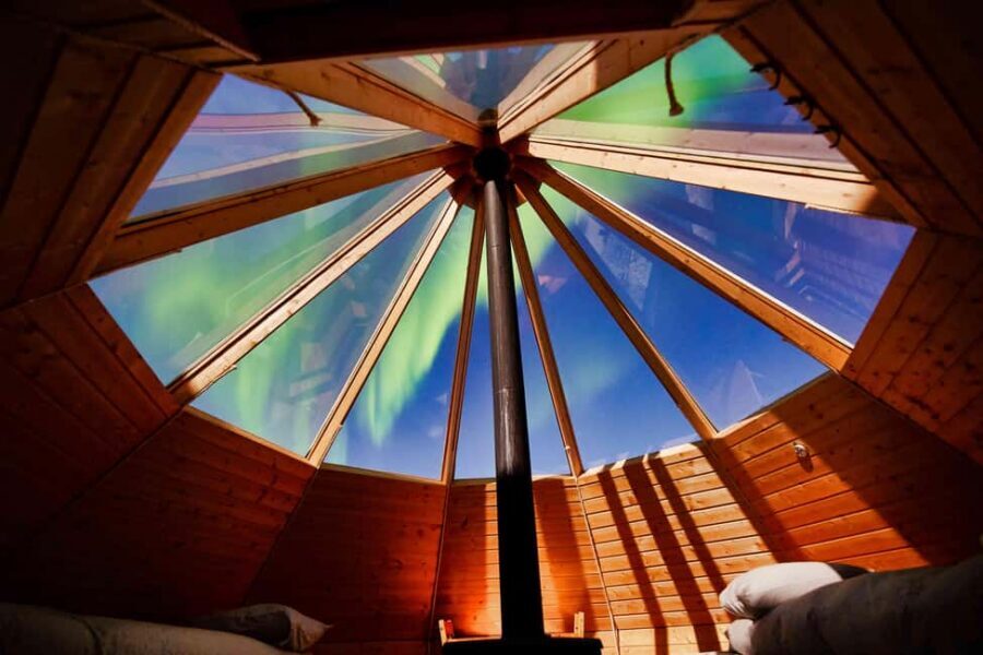 Tromsø: Snowmobile Tour with Aurora Crystal Lavvo Stay - The Crystal Lavvo Overnight: wood heat and a glass ceiling