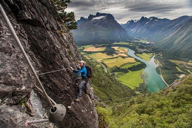 Via Ferrata Åndalsnes West Wall - The Walk-In and First Steep Moves: Where Legs Get Tested
